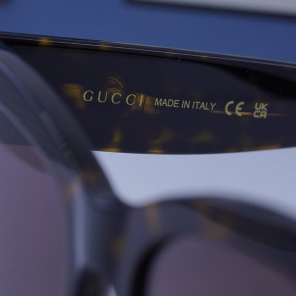 Gucci GG1789S 002 Square Sunglasses - Dark Havana/Brown main image 7
